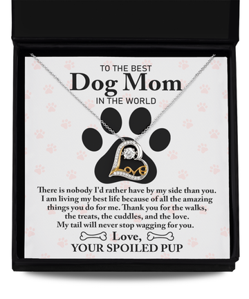 Dog Mom-Wagging For You-Love Dancing Necklace