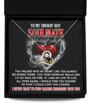 Soulmate-On Fire-Love Dancing Necklace