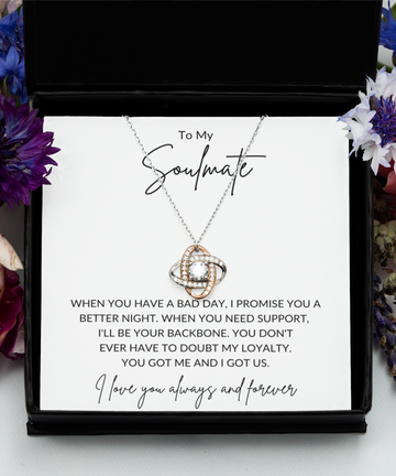 Soulmate - Your Backbone - Love Knot RG Necklace