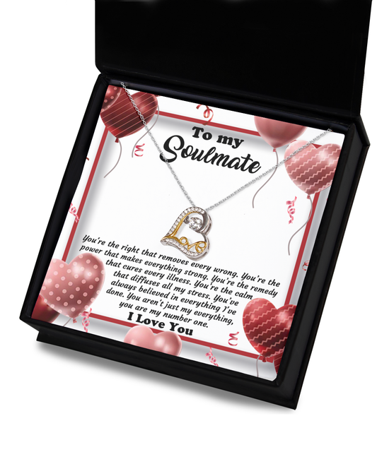 Soulmate-My Number One-Love Dancing Necklace