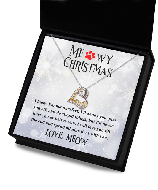 Cat-Meowy Christmas-Love Dancing Necklace