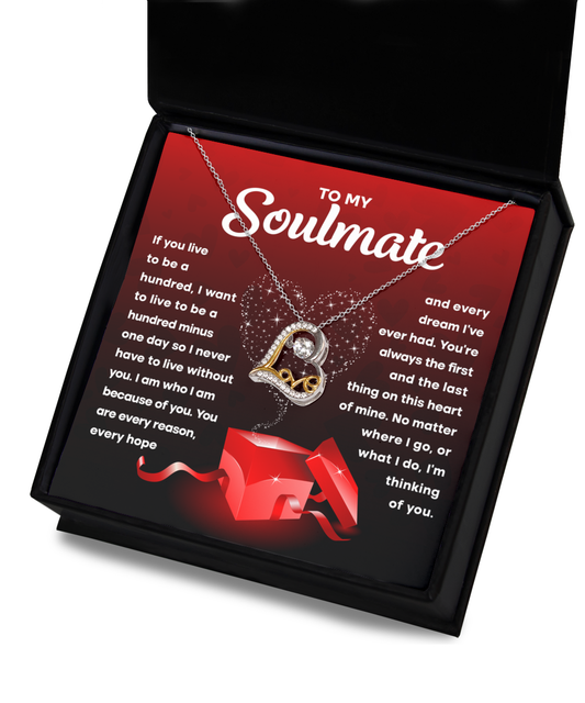 Soulmate-Without You-Love Dancing Necklace